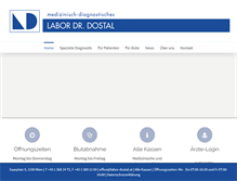 Tablet Screenshot of labor-dostal.at